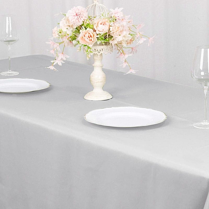 60x102" Premium Polyester Rectangular Tablecloth Wedding Table Linens