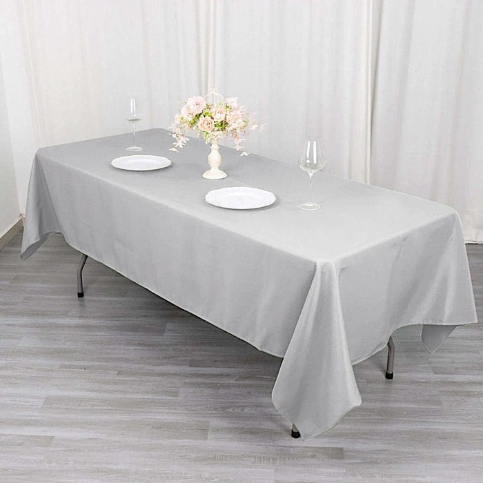 60x102" Premium Polyester Rectangular Tablecloth Wedding Table Linens