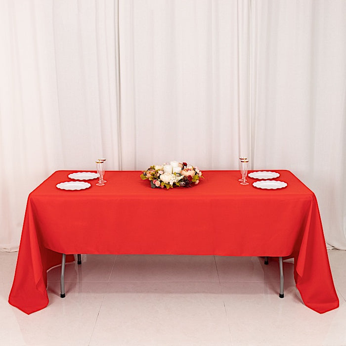 60" x 126" Premium Polyester Rectangular Tablecloth