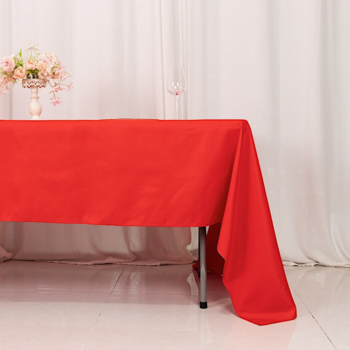 60" x 126" Premium Polyester Rectangular Tablecloth