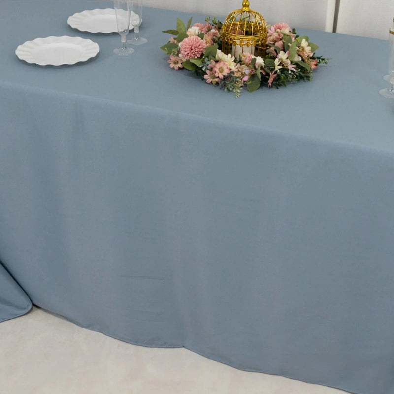 90" x 132" Premium Polyester Rectangular Tablecloth