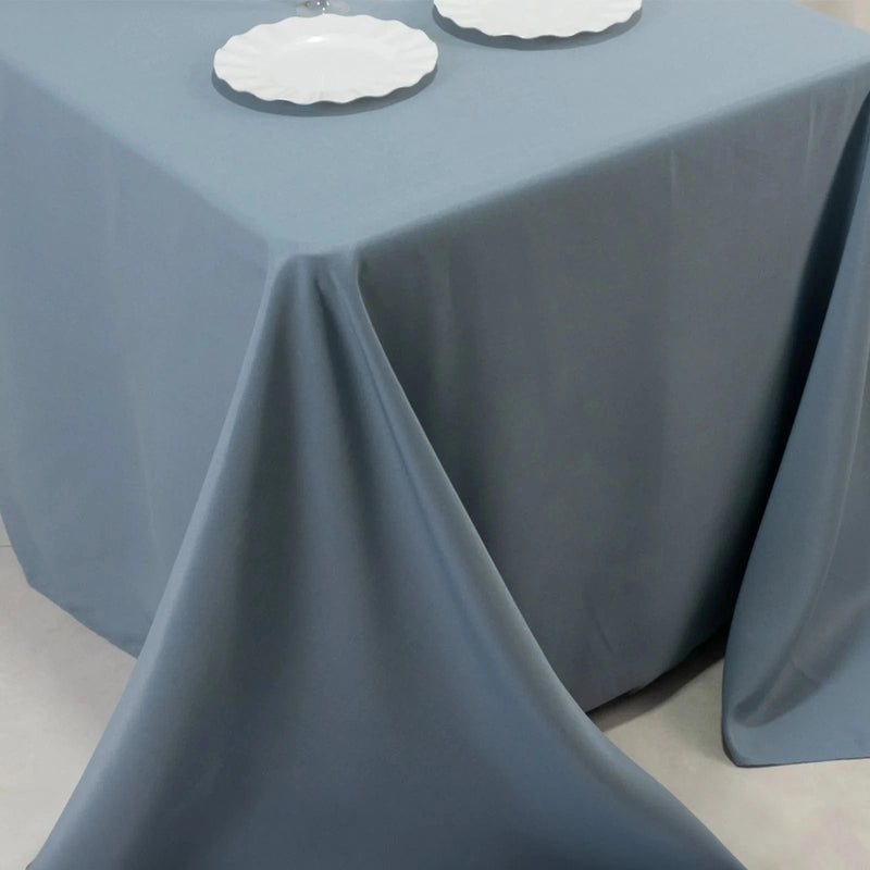 90" x 132" Premium Polyester Rectangular Tablecloth
