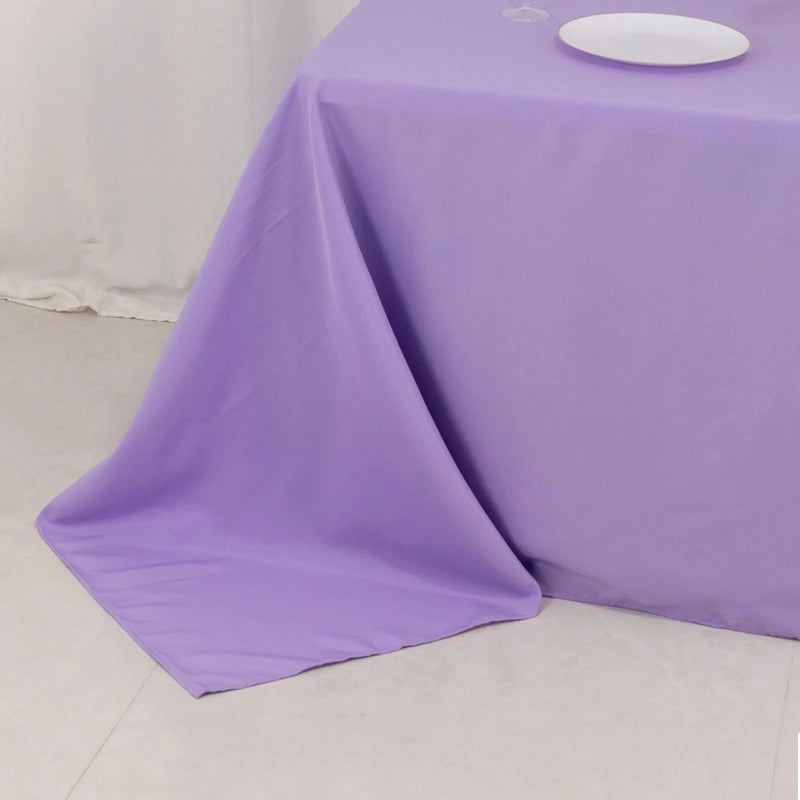 90" x 132" Premium Polyester Rectangular Tablecloth