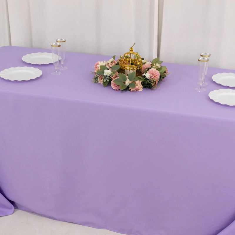 90" x 132" Premium Polyester Rectangular Tablecloth