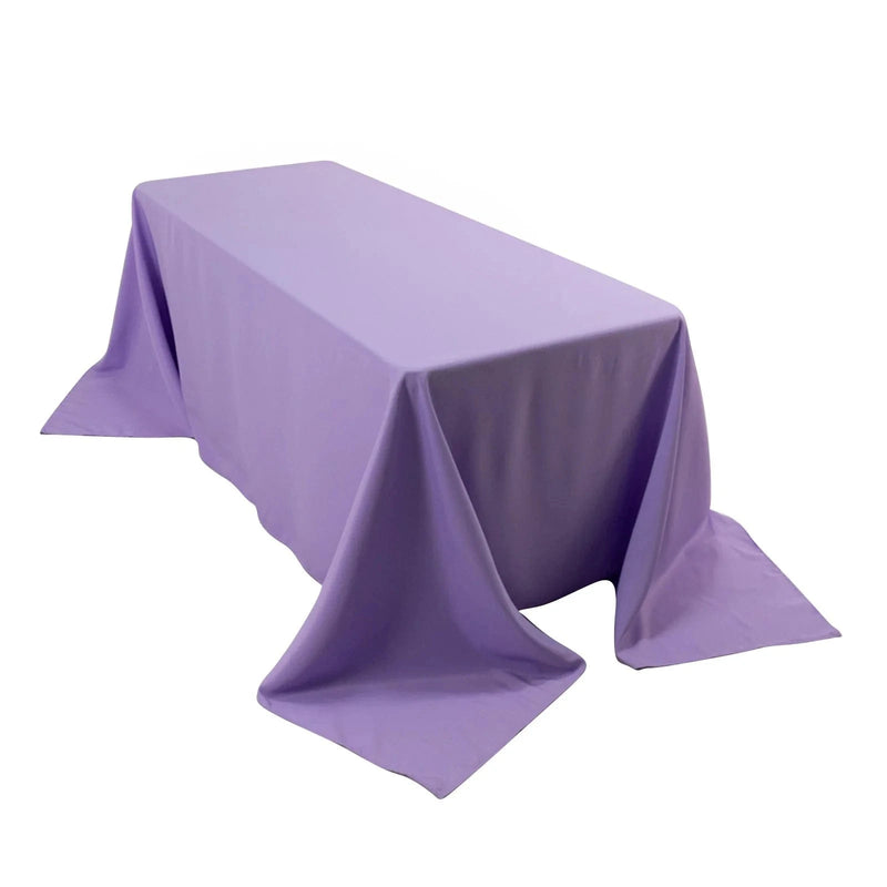 90" x 132" Premium Polyester Rectangular Tablecloth
