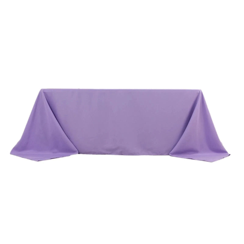 90" x 132" Premium Polyester Rectangular Tablecloth