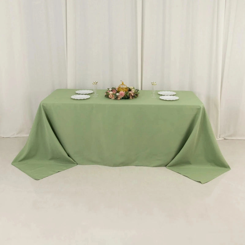 90" x 156" Premium Polyester Rectangular Tablecloth