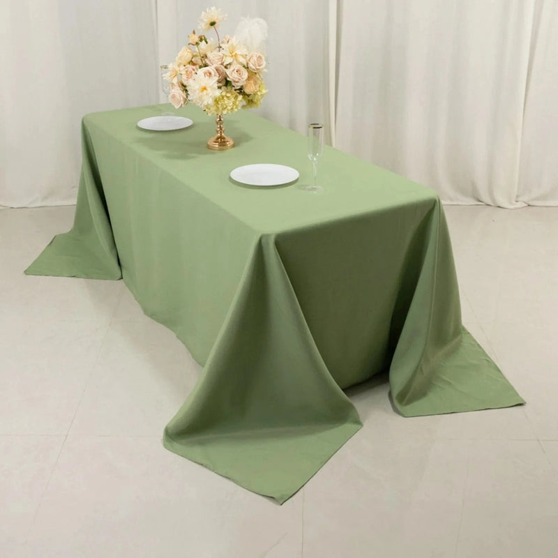 90" x 156" Premium Polyester Rectangular Tablecloth