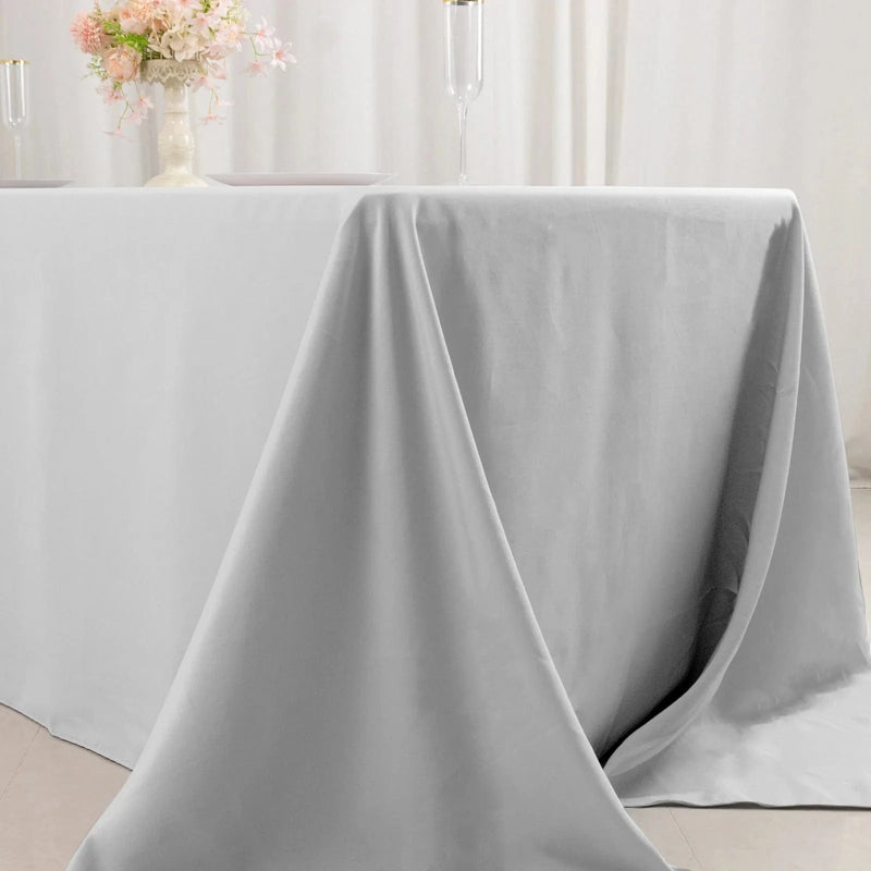 90" x 132" Premium Polyester Rectangular Tablecloth