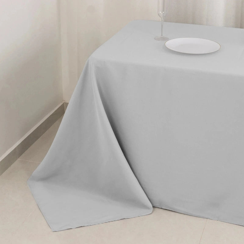 90" x 132" Premium Polyester Rectangular Tablecloth