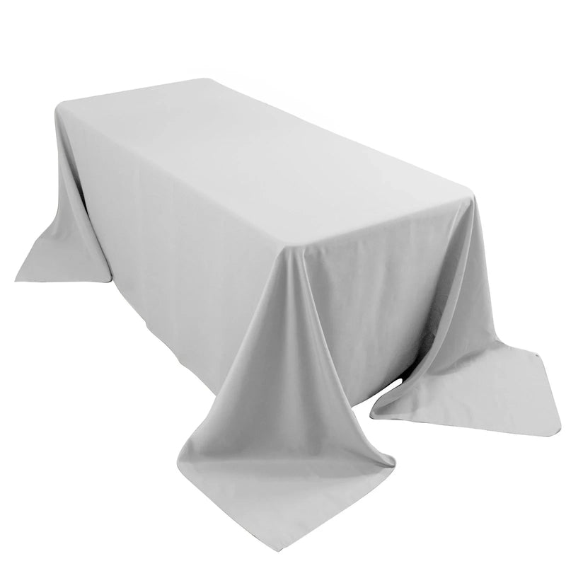 90" x 132" Premium Polyester Rectangular Tablecloth