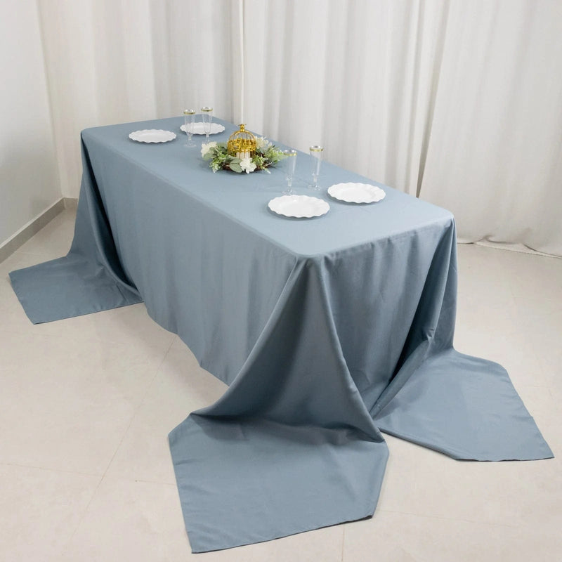 90" x 156" Premium Polyester Rectangular Tablecloth