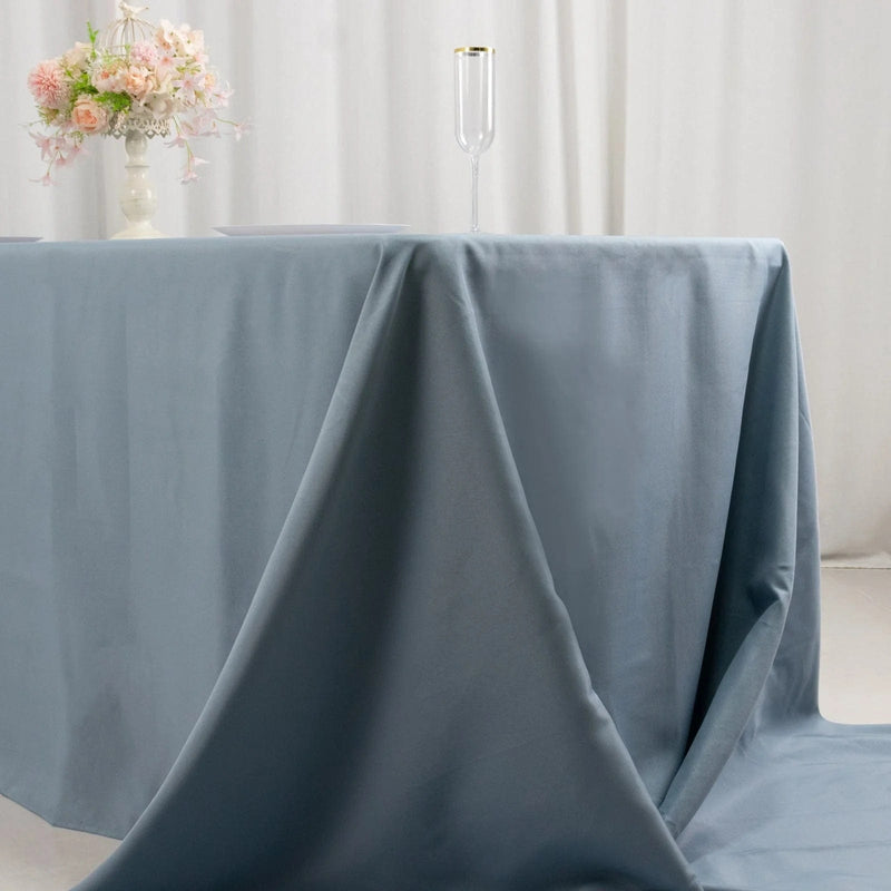 90" x 156" Premium Polyester Rectangular Tablecloth