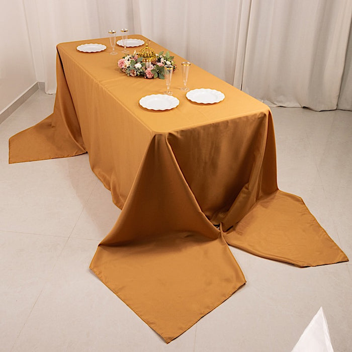 90" x 156" Premium Polyester Rectangular Tablecloth