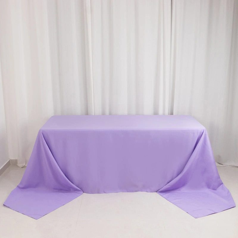 90" x 156" Premium Polyester Rectangular Tablecloth