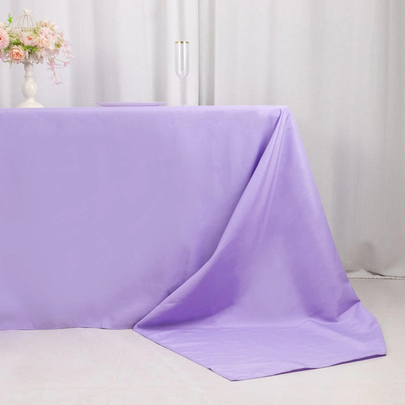 90" x 156" Premium Polyester Rectangular Tablecloth