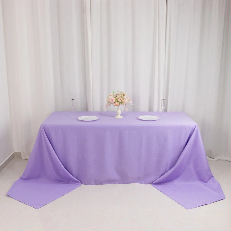 90" x 156" Premium Polyester Rectangular Tablecloth