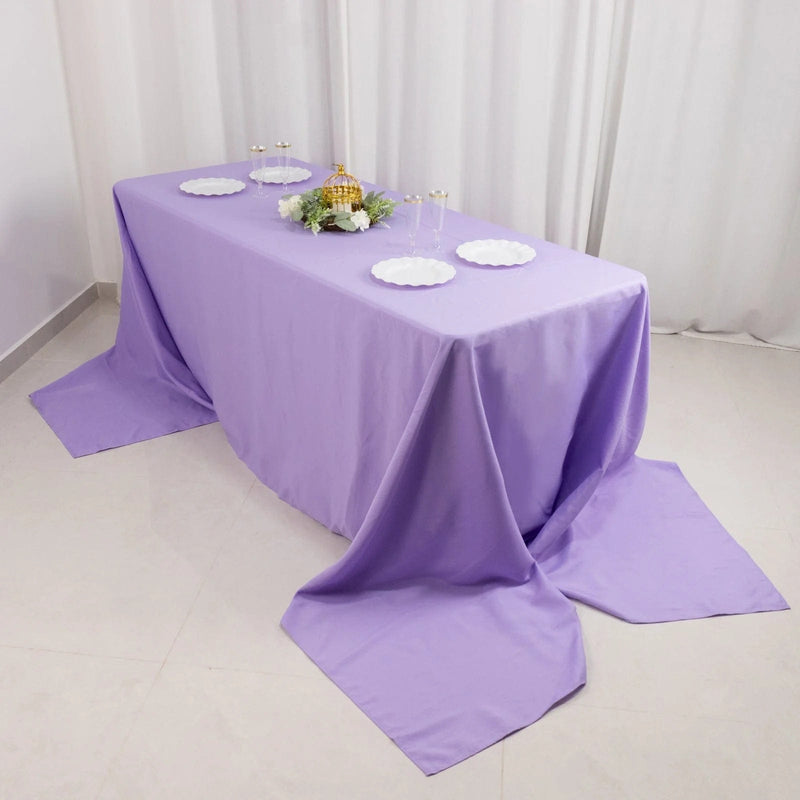 90" x 156" Premium Polyester Rectangular Tablecloth