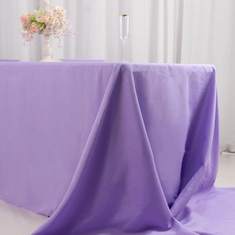 90" x 156" Premium Polyester Rectangular Tablecloth