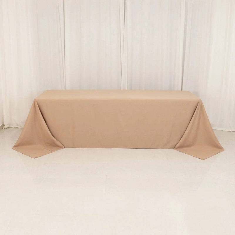 90" x 156" Premium Polyester Rectangular Tablecloth