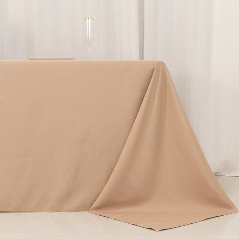 90" x 156" Premium Polyester Rectangular Tablecloth