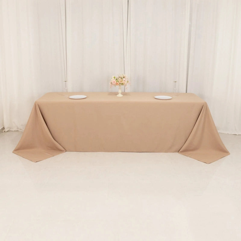 90" x 156" Premium Polyester Rectangular Tablecloth