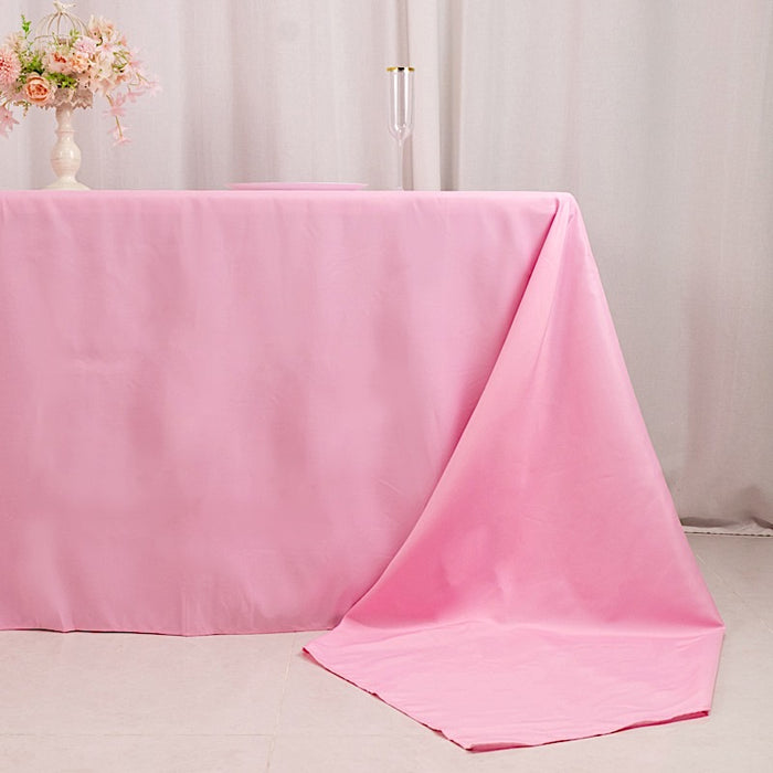 90" x 156" Premium Polyester Rectangular Tablecloth