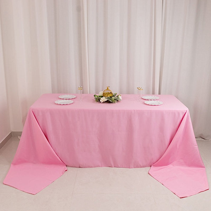 90" x 156" Premium Polyester Rectangular Tablecloth