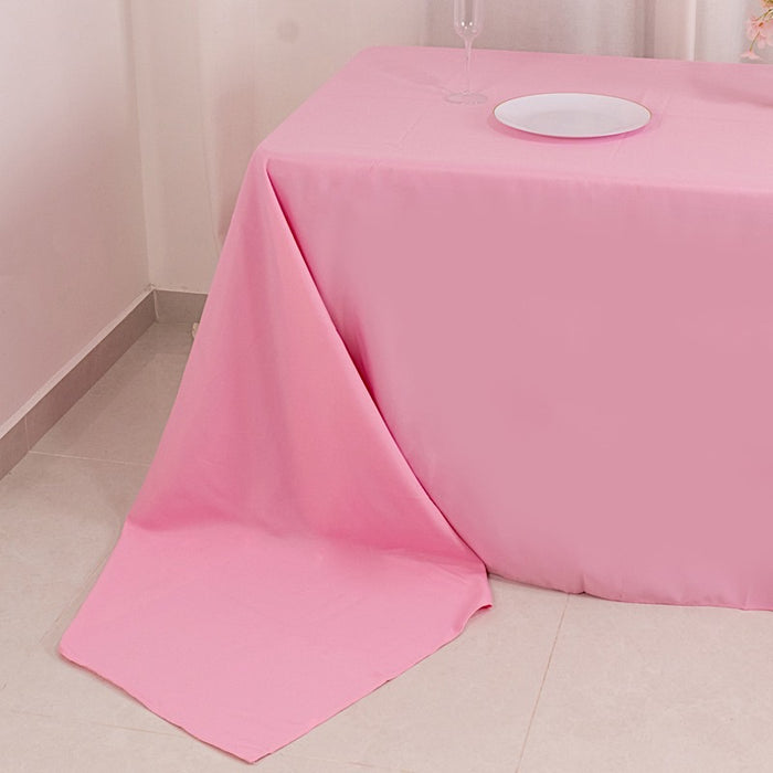 90" x 156" Premium Polyester Rectangular Tablecloth