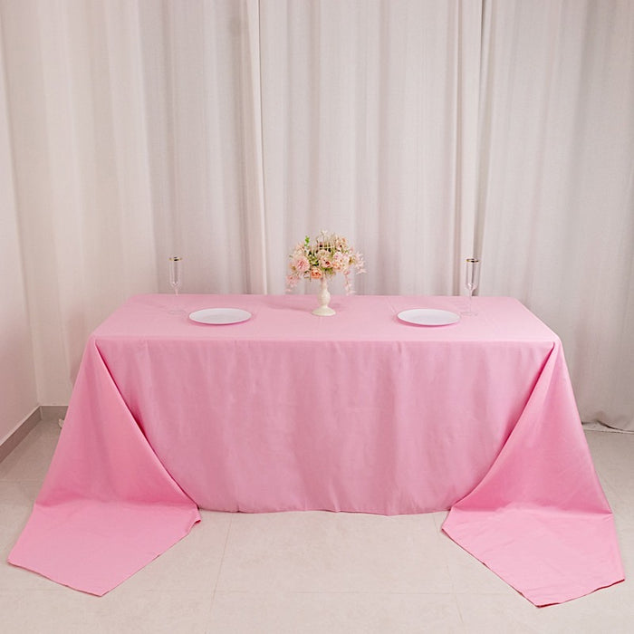 90" x 156" Premium Polyester Rectangular Tablecloth