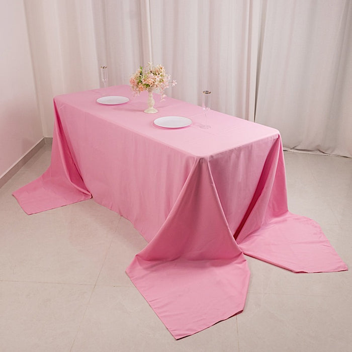 90" x 156" Premium Polyester Rectangular Tablecloth