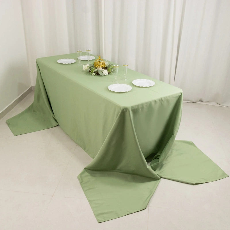 90" x 156" Premium Polyester Rectangular Tablecloth