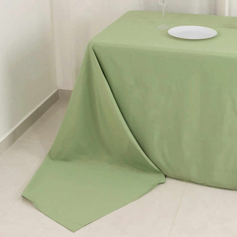 90" x 156" Premium Polyester Rectangular Tablecloth