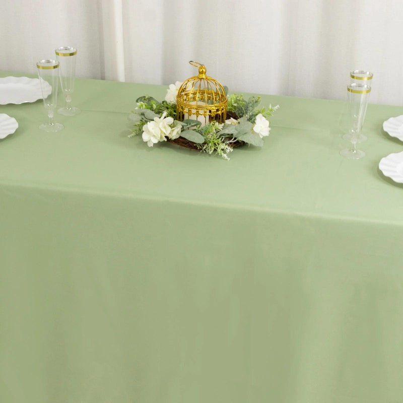 90" x 156" Premium Polyester Rectangular Tablecloth
