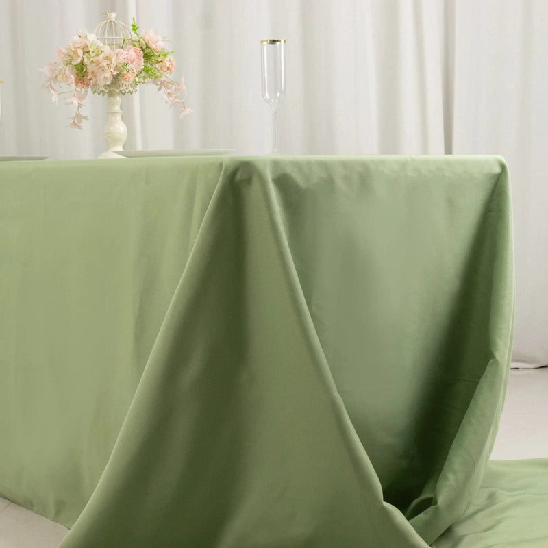 90" x 156" Premium Polyester Rectangular Tablecloth