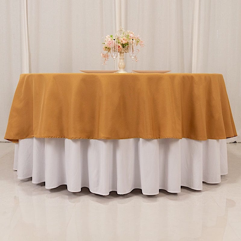 90" Round Tablecloth Premium Polyester Table Cover
