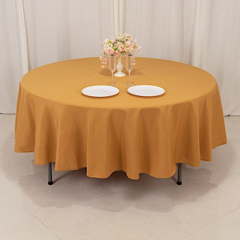 90" Round Tablecloth Premium Polyester Table Cover