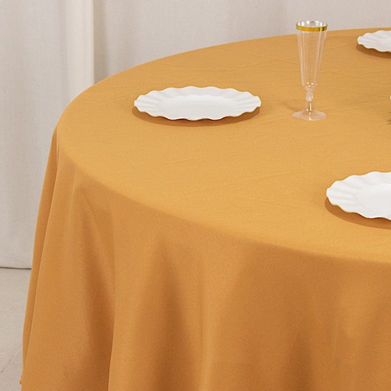 90" Round Tablecloth Premium Polyester Table Cover