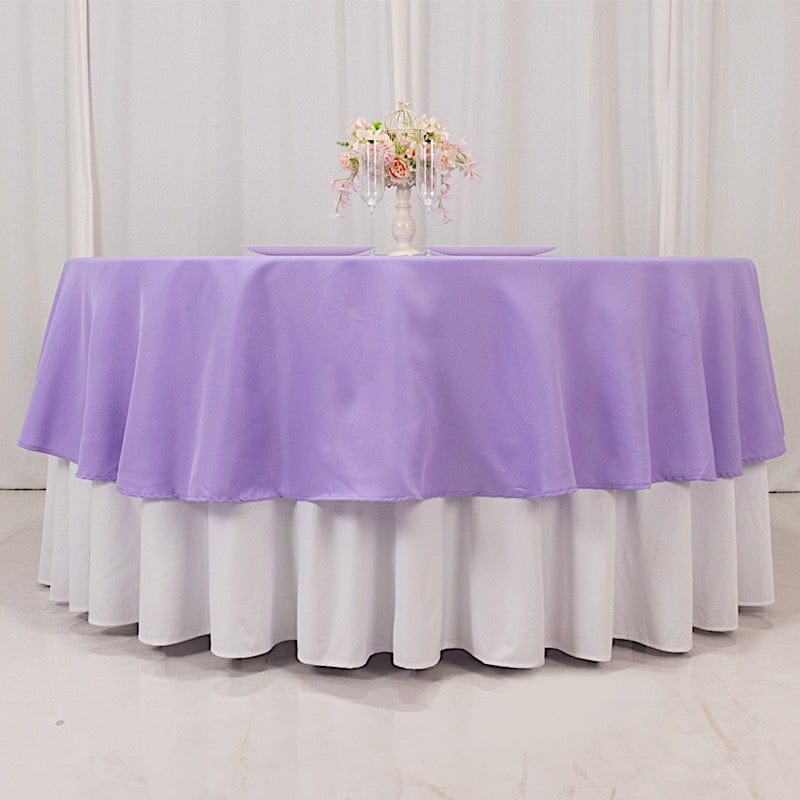 90" Round Tablecloth Premium Polyester Table Cover