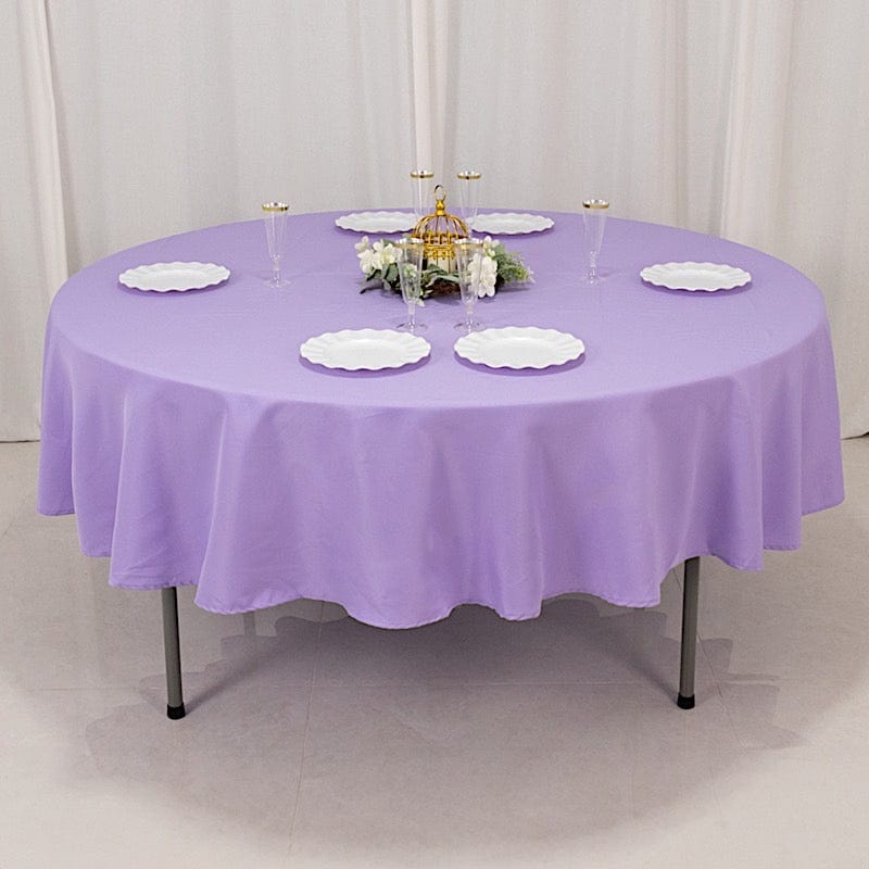 90" Round Tablecloth Premium Polyester Table Cover