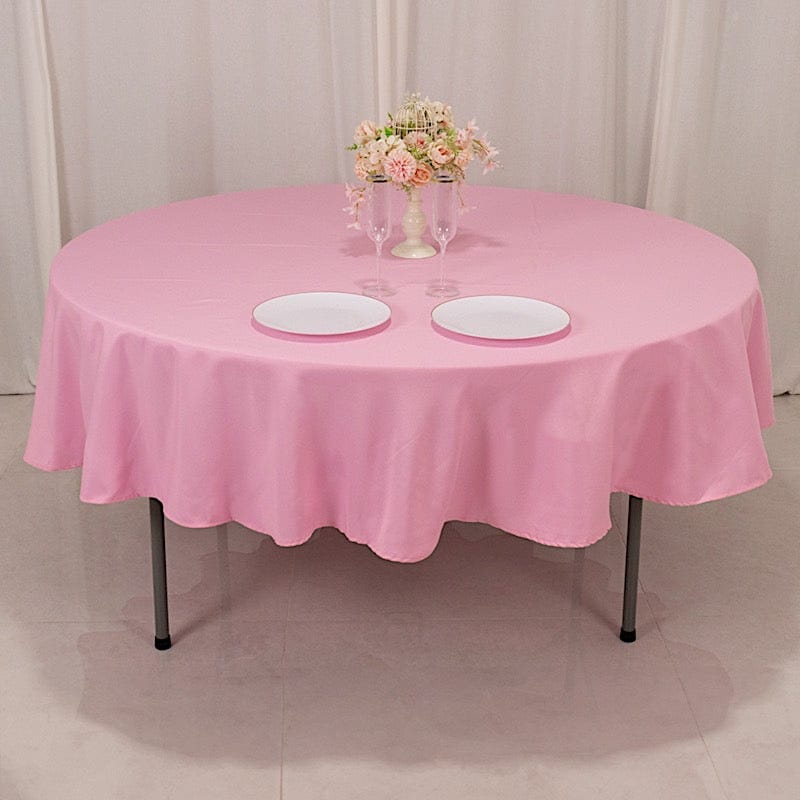 90" Round Tablecloth Premium Polyester Table Cover