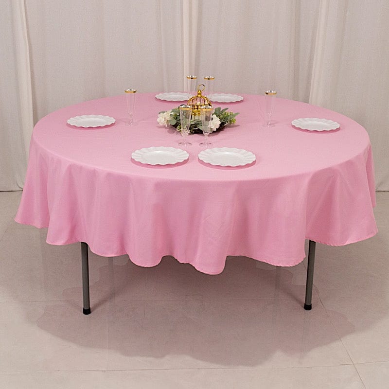90" Round Tablecloth Premium Polyester Table Cover