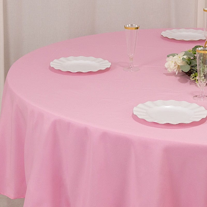 90" Round Tablecloth Premium Polyester Table Cover