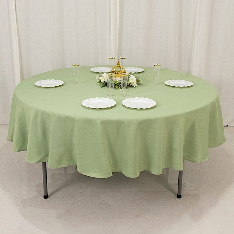 90" Round Tablecloth Premium Polyester Table Cover