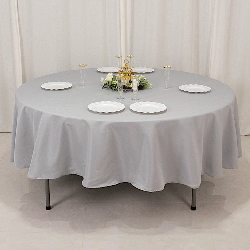 90" Round Tablecloth Premium Polyester Table Cover