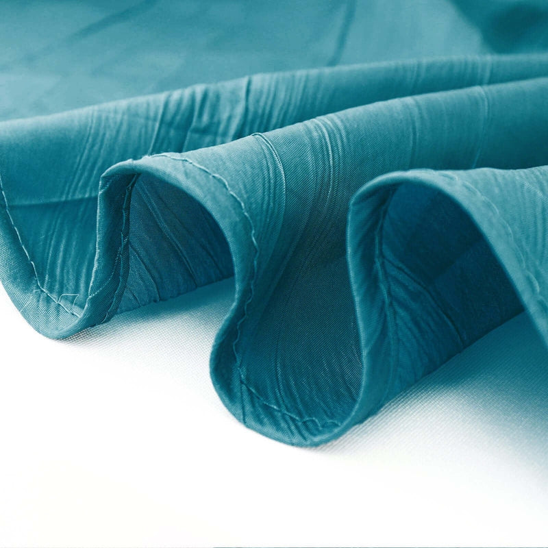 90" x 156" Accordion Metallic Crinkled Taffeta Rectangular Tablecloth