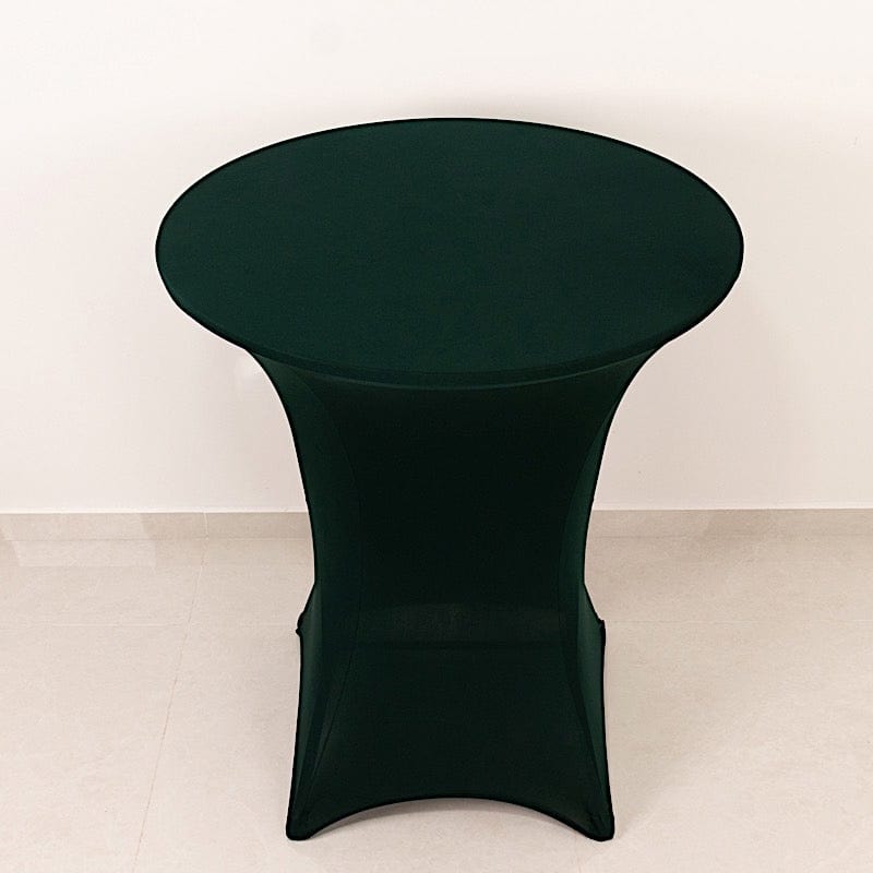 36" Elegant Spandex Cocktail Table Cover High Top Style