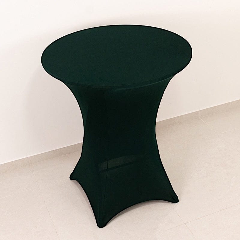 36" Elegant Spandex Cocktail Table Cover High Top Style