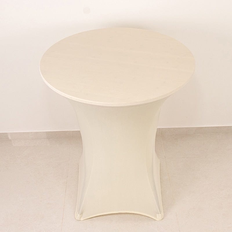 36" Elegant Spandex Cocktail Table Cover High Top Style