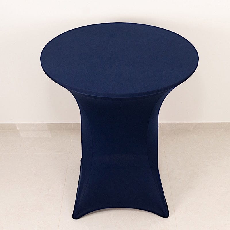 36" Elegant Spandex Cocktail Table Cover High Top Style